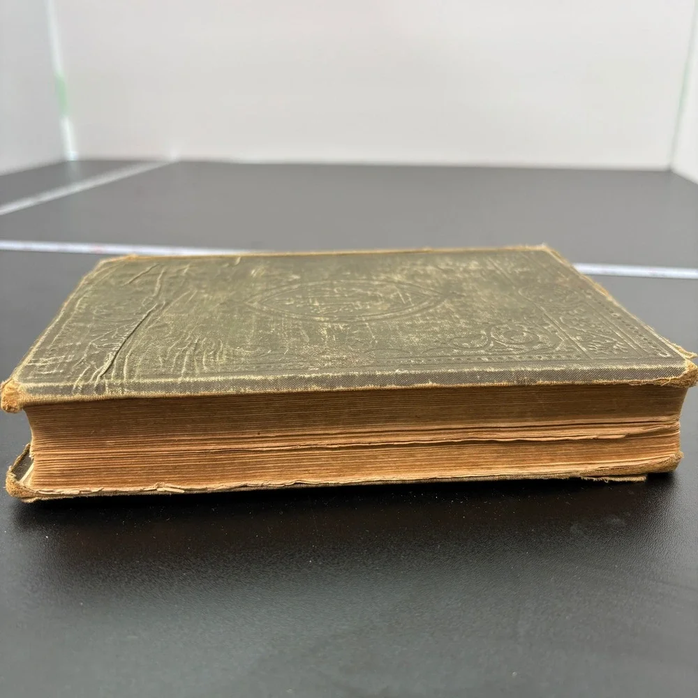 Sir Walter Scott Poetical Works OS Antique Green Gilt Embossed Victorian Book‎